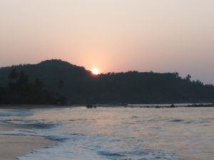 Gokarna Om Beach Sunrise View