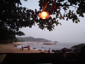 Om Beach, Gokarna Evening View